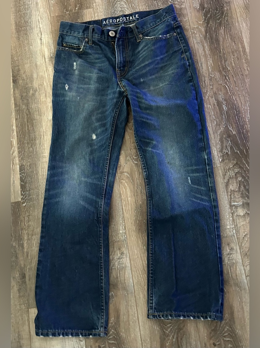 Aeropostale Men's Dark Blue Slim boot Jeans